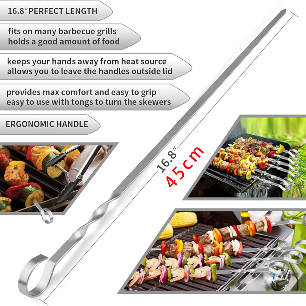 Favorable Price Tandoor Camping Custom Grill Brazilian BBQ Skewers Stainless Steel