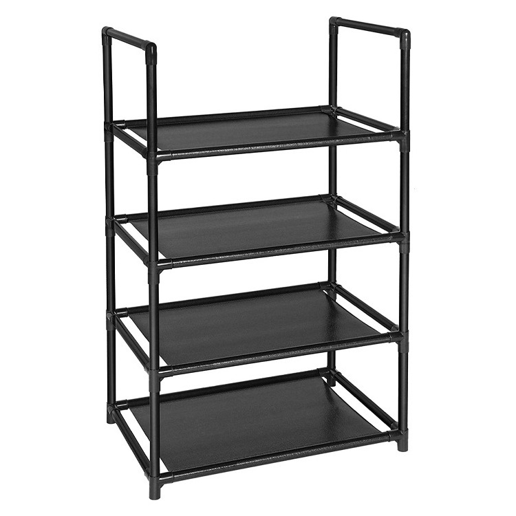 Black Metal Sale Cabinet Wholesale Designs Store Modern Shops Stand Home Organizer Shoe Rack Storage