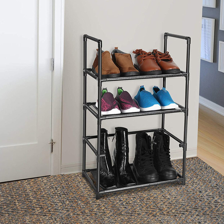 Black Metal Sale Cabinet Wholesale Designs Store Modern Shops Stand Home Organizer Shoe Rack Storage