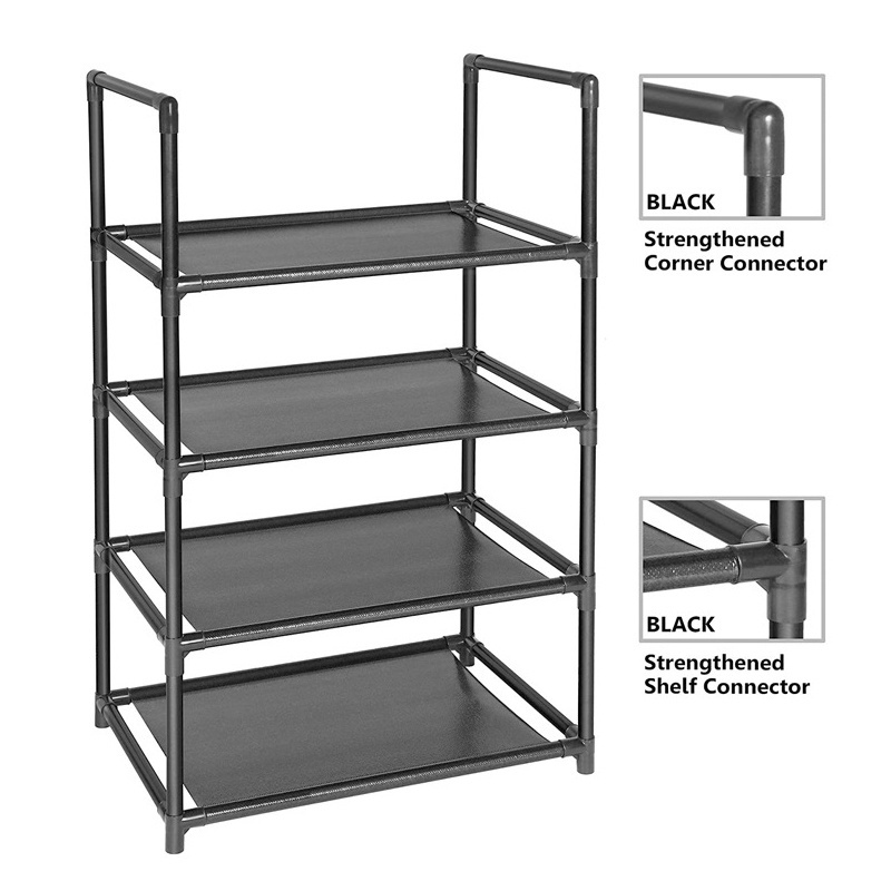 Black Metal Sale Cabinet Wholesale Designs Store Modern Shops Stand Home Organizer Shoe Rack Storage