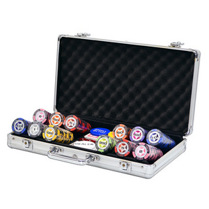 Aluminum Case ABS Custom Luxury Casino Texas Monte Carlo 300 Premium Poker Chip Set