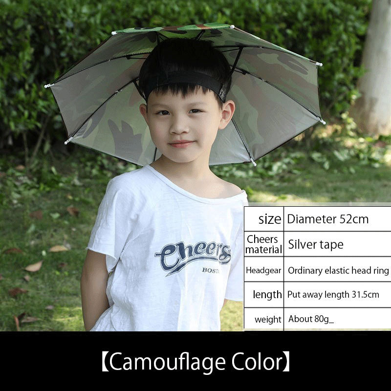 Trendy Hand Free Personal Travel Manufacturer Wholesale Children Bicycle Head Bike Umbrella