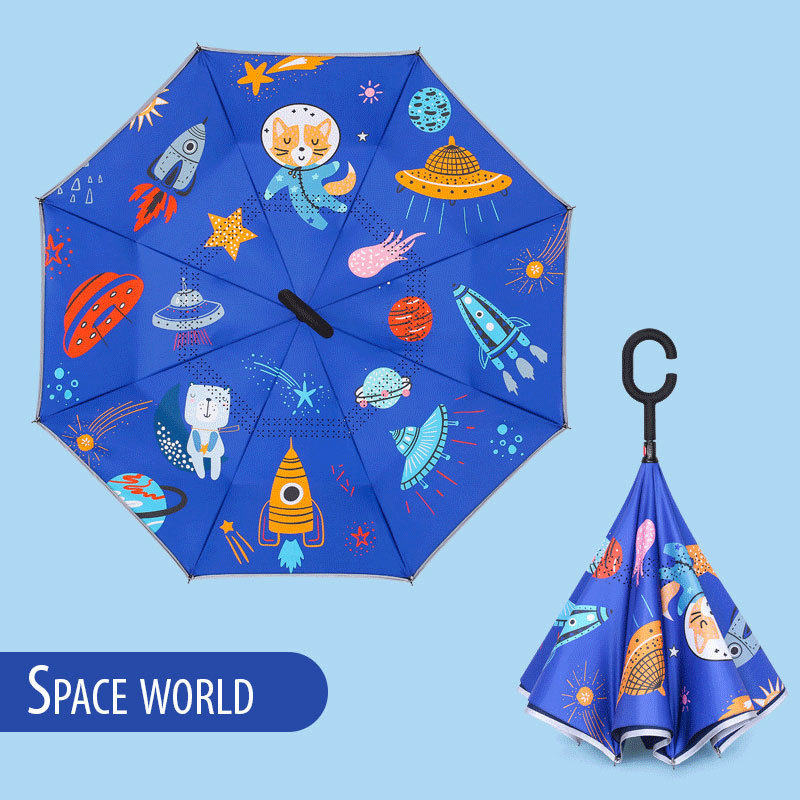 Affordable Price Small Branded Luxury Designer Reverse Folding Custom Kids Outdoor Umbrella