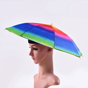 Best Seller Fancy Private Label Rainbow Windproof Custom Logo Rain Sale Kids Umbrella Hats