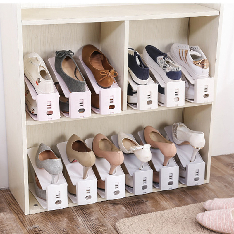 Wholesale Supplier Portable Best Travel Holder Charm Smart Closet Slot Plastic Storage Rack Shoe Organizer