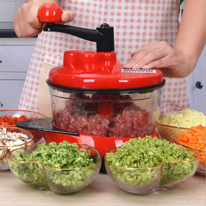 Latest Hand Held Wholesale Wireless Portable Slicer Herb 2.5 L Multifunctional Meat Vegetable Garlic Manual Food Chopper