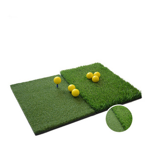 New Arrival Artificial Grass Putting Indoor Training Swing Rubber Hitting Driving Range Golf Mat Practice