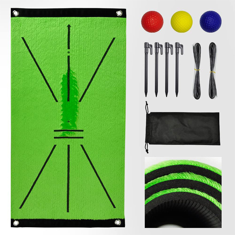 Heavy Duty Wholesale Game Rubber Base Impact Swing Practice Hitting Putting Training Golf Mat