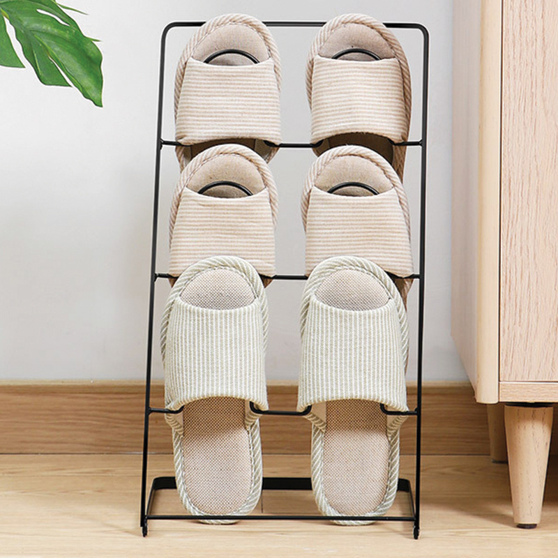 Multilayer Save Space Outdoor Heavy Duty Household Japanese Designer Slim Iron Storage Portable Shoes Display Rack