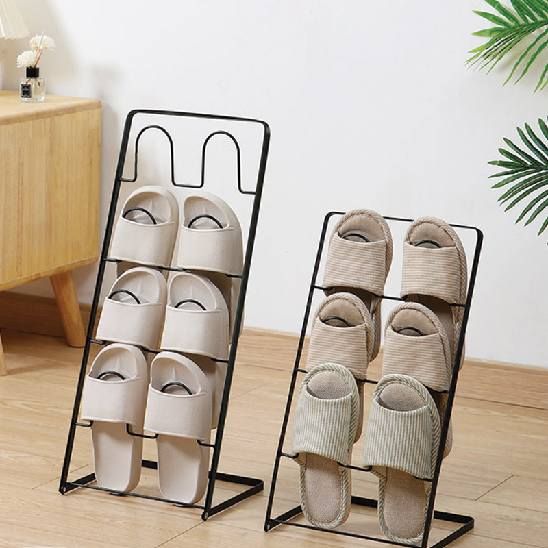 Multilayer Save Space Outdoor Heavy Duty Household Japanese Designer Slim Iron Storage Portable Shoes Display Rack