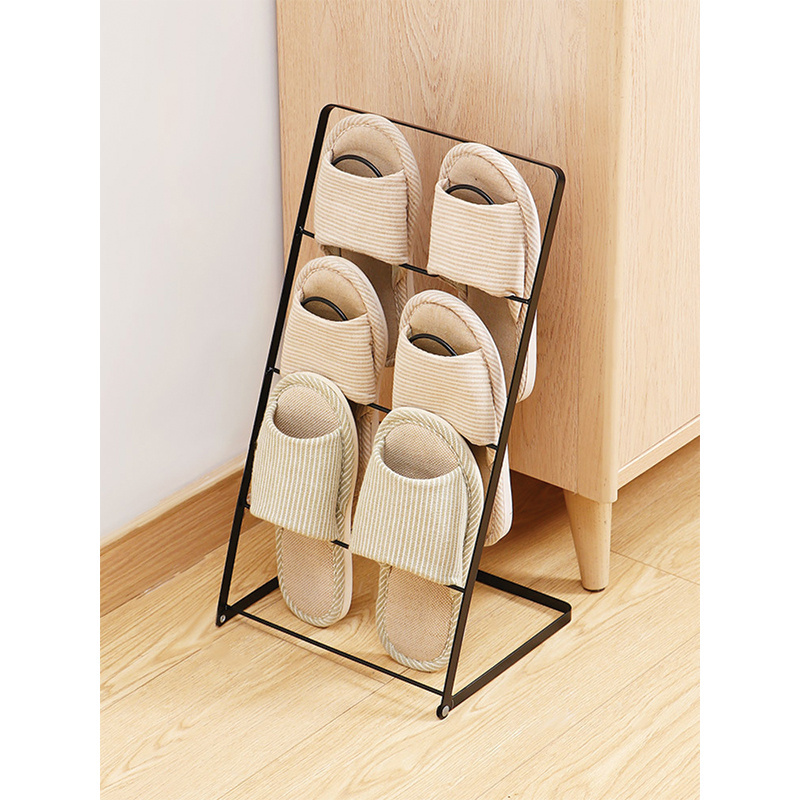 Multilayer Save Space Outdoor Heavy Duty Household Japanese Designer Slim Iron Storage Portable Shoes Display Rack