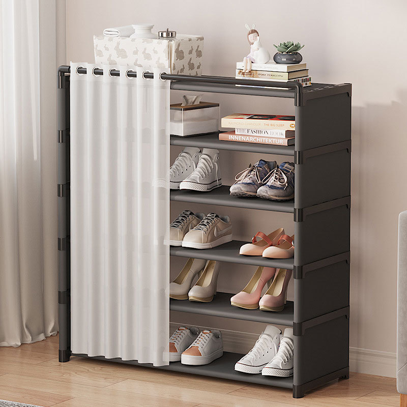 Multi Layer Shelf White Space Saving Modern Stand Storage Portable Furniture Smart Display Plastic Shoe Rack