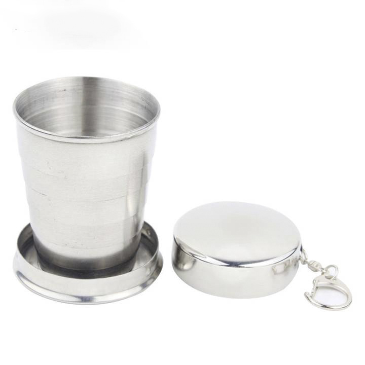 Fashionable Telescopic Stainless Steel Collapsible Shot Glass Cup