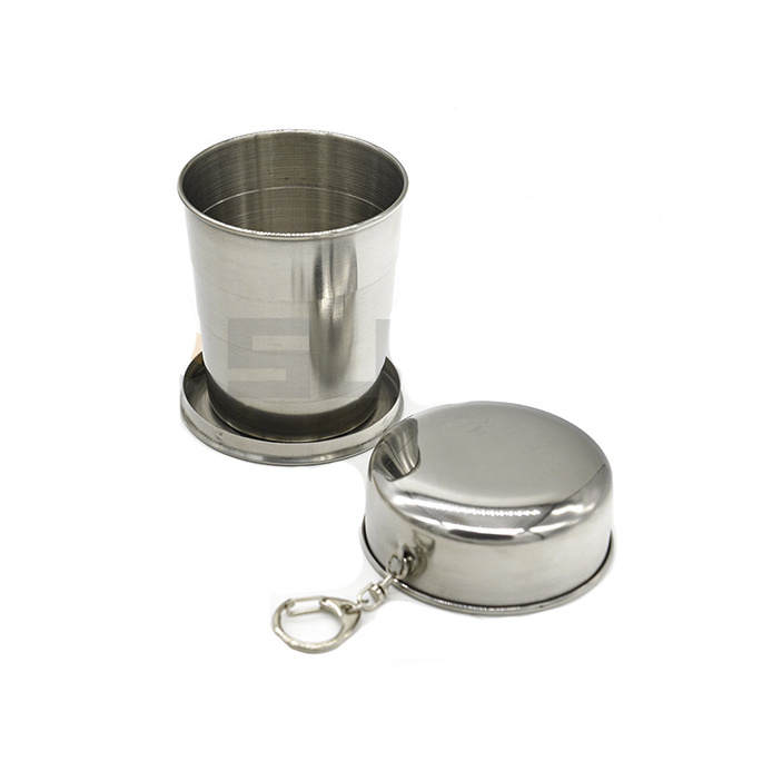 Fashionable Telescopic Stainless Steel Collapsible Shot Glass Cup