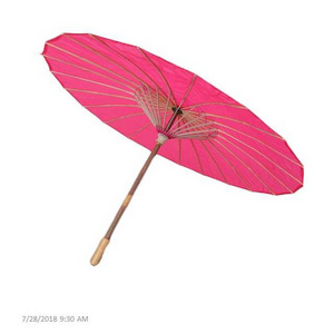 Hand Painted Silk Bamboo Umbrella