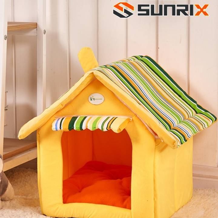 Portable Dog Hut Luxury Pet Dog House Cozy Warm Great Indoor-Outdoor Pet Bed House for Dogs, Cats and Puppies