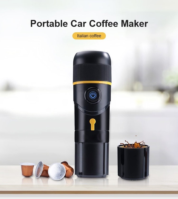 Factory Supply Beans Up Capsule Heatable Minipresso Portable Electric Coffee Maker