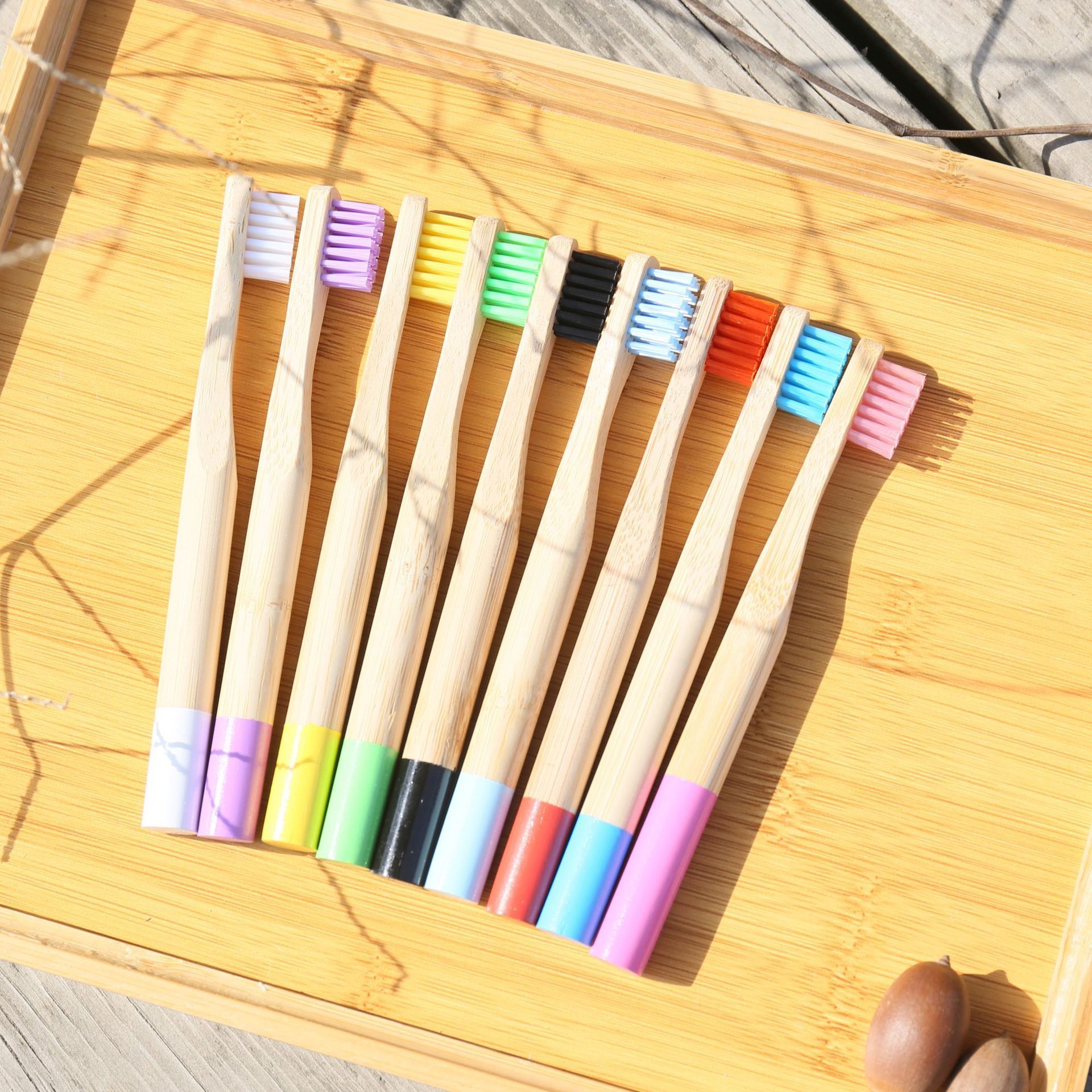 Japanese Wholesale Reusable Cheap Hotel OEM Charcoal Luxury Biodegradable Travel Kids Bamboo Toothbrush