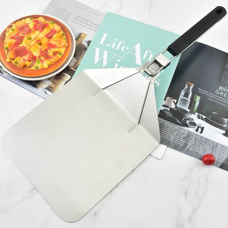 High Quality Stainless Steel Pizza Peel Shovel With Plastic Handle Pizza Peel Shovel