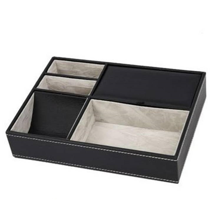 Leather Valet Tray, Decorative Tray, PU Leather Desktop Storage Organizer