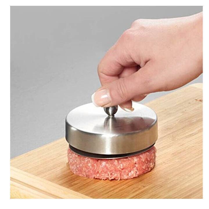 Stainless steel Burger Patty Press, Adjustable Hamburger Press Patty Maker