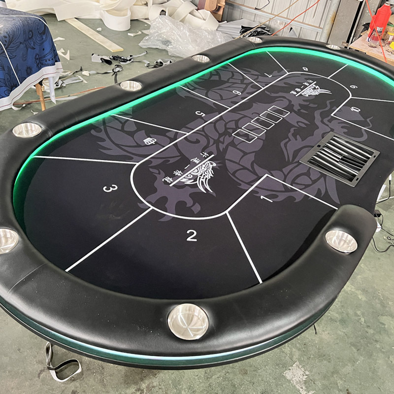 Luxury Small Premium 10 Person Custom Modern Occasion Professional Casino Gaming Poker Table