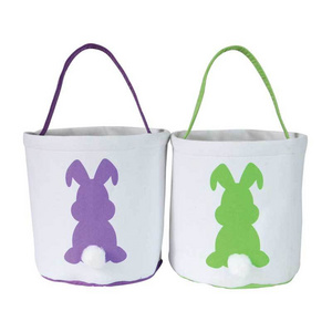 New Model Soft Western Empty Personalized Kids 2024 Custom Gifts Wholesale Bunny Easter Basket