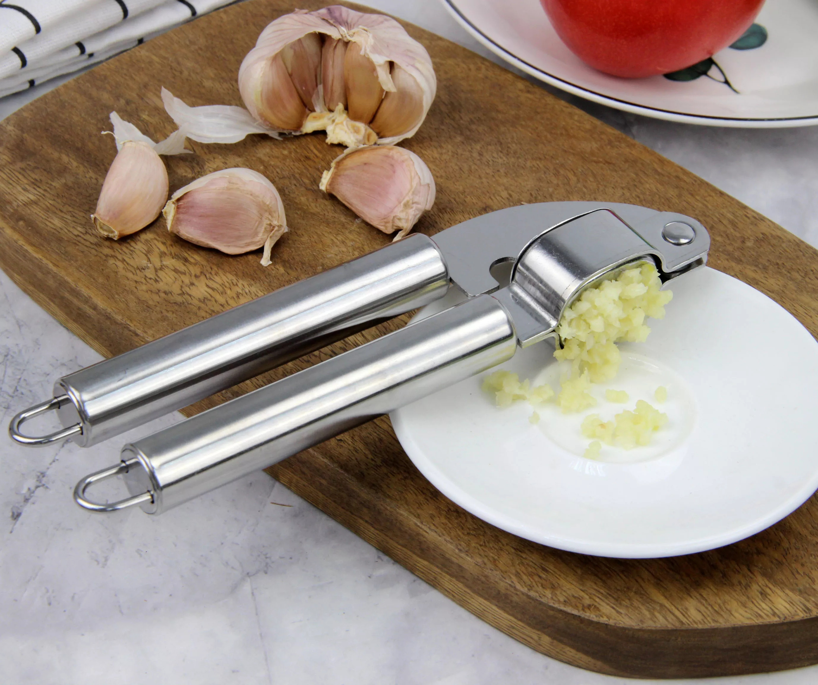 Kitchen Chopper Stainless Steel Crusher Ginger Set Garlic Press