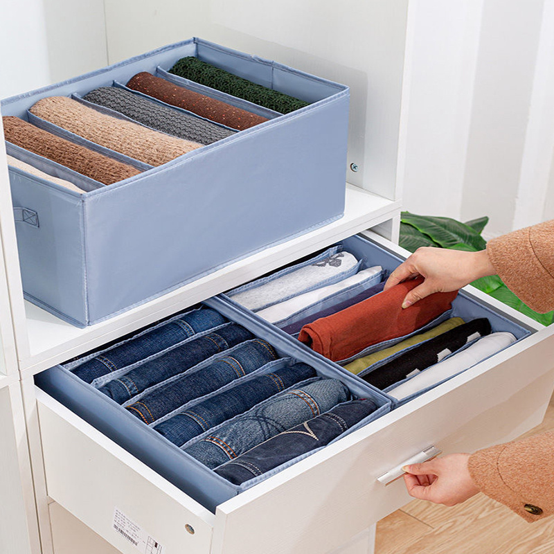 New 2024 Cabinet Portable Washable Jeans Drawer Low MOQ Foldable Wardrobe Clothes Organizer Closet Storage