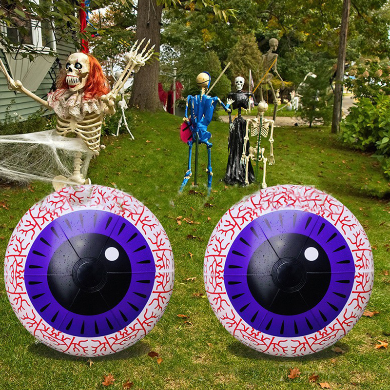 Trending Party Garden Purple Eyeball Orange LED Pumpkin Halloween Decorations Lights