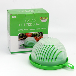 Salad Cutter Bowl, Fast Fruit Vegetable Salad Chopper Bowl, Fresh Salad Slicer Bowl