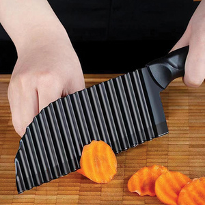 Household Wholesale Stainless steel Chips Tool Vegetable Carrot French Fry Potato Crinkle Cutter