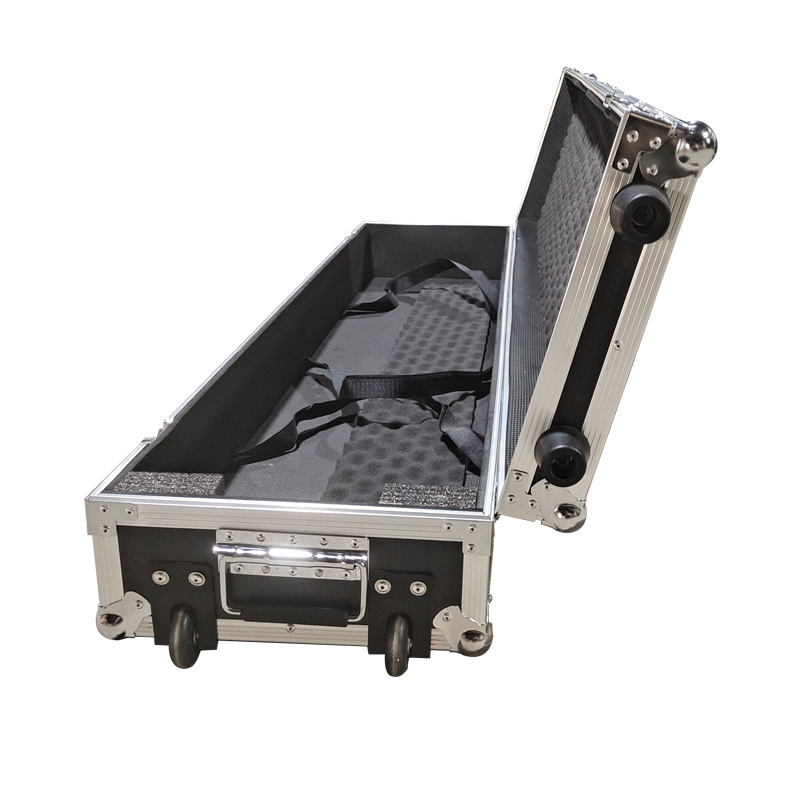 Aluminum Hard Keyboard Flight Case With Combination Lock Suitcase