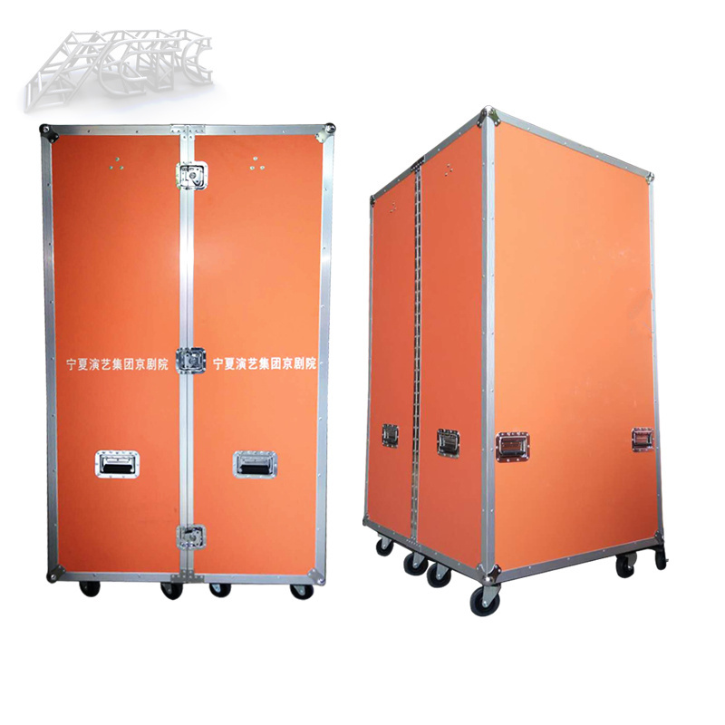 Customer colourful aluminum used flight cases with wardrobe for sale