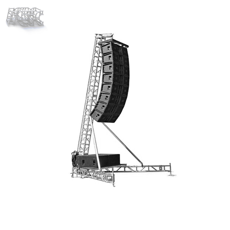 aluminum line array truss lifting tower for sound