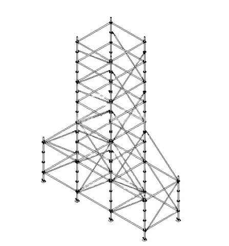 Hot Dip Galvanized Steel Frame Moving Layher Tower Truss scaffolding for sale