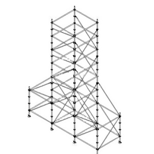 Hot Dip Galvanized Steel Frame Moving Layher Tower Truss scaffolding for sale