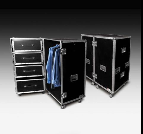 Best selling aluminum used flight cases with wardrobe