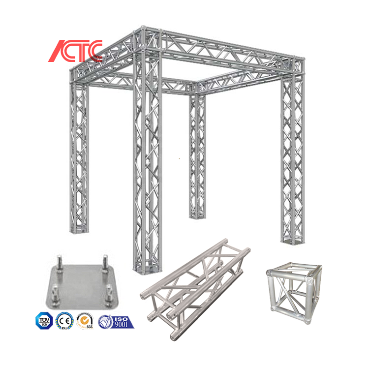 China High quality Silver black Square Aluminum Truss for small exhibition expo event