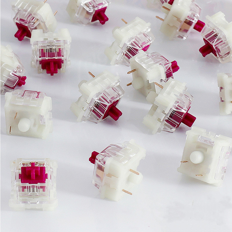 KTT Content Red Wine SMD LED 3 pin Linear Mechanical Keyboard Switches with very good quality