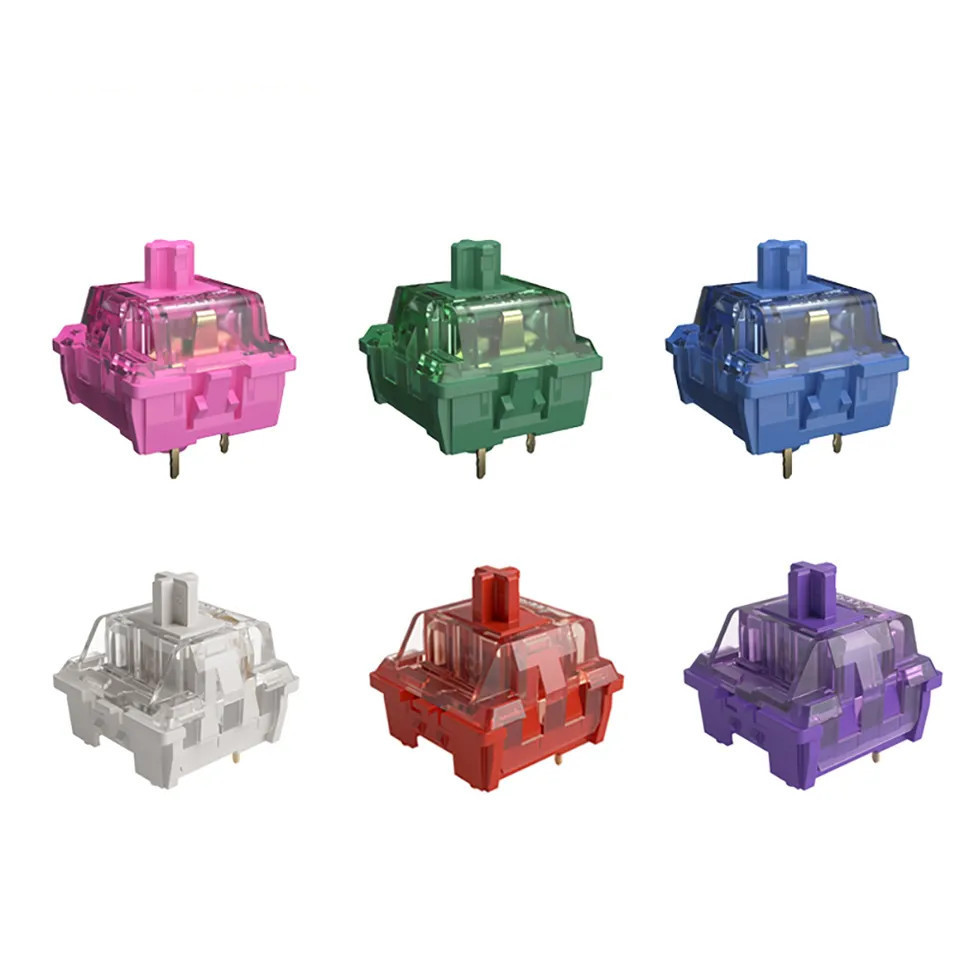 FACTORY HAND LUBED Akko Switch Akko CS Piano Jelly Black Jelly Pink Jelly Blue Mechanical Keyboard Switch 45pcs