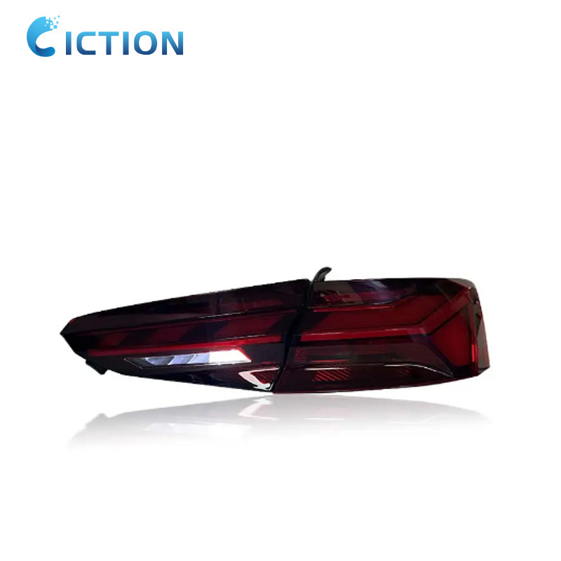 Wholesale A5 RS5 Style LED Rear Lights Darkened Black Exterior Tuning Tail Lights For Audi A5 2017-2021