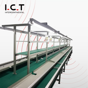 Manual LED Production PVC Assembly Line, LED Bulbs Assembly Line, Belt Conveyor with Belt Conveyor