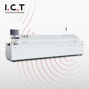 ICT819 High Quality Small Table Top Reflow Oven 600MM,  Desktop Reflow Oven Mini Desk Type And Conveyor Manual SMT Reflow Oven