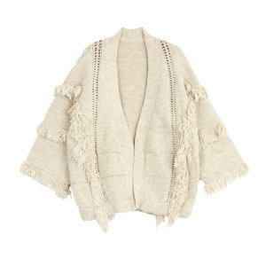 Computer Knitted Women Sweaters Cardigan Christmas Custom Women Knitted Mohair Casual New Popular Loose Warm Winter Cardigans