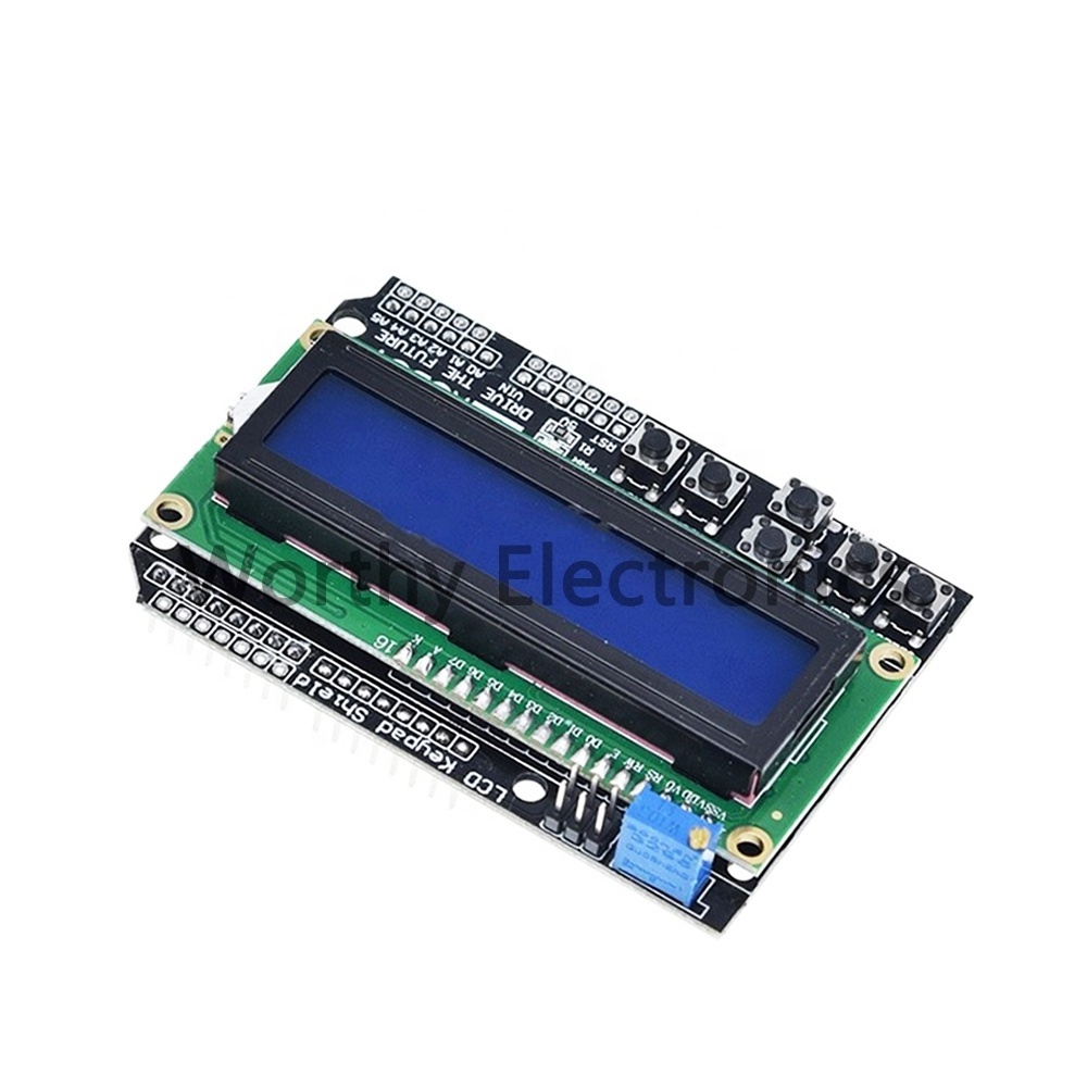 Character LCD blue screen I/O expansion board Microcontroller development board module LCD1602 LCD keypad shield