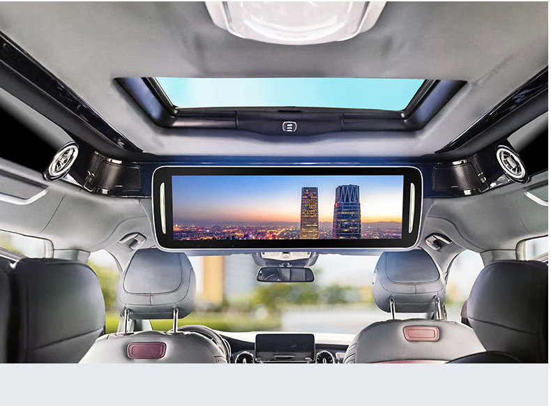 Overhead Ceiling Big IPS Screen 22 inch Car Video Mp5 Player Android Flip Down Car Roof Mount TV Monitor