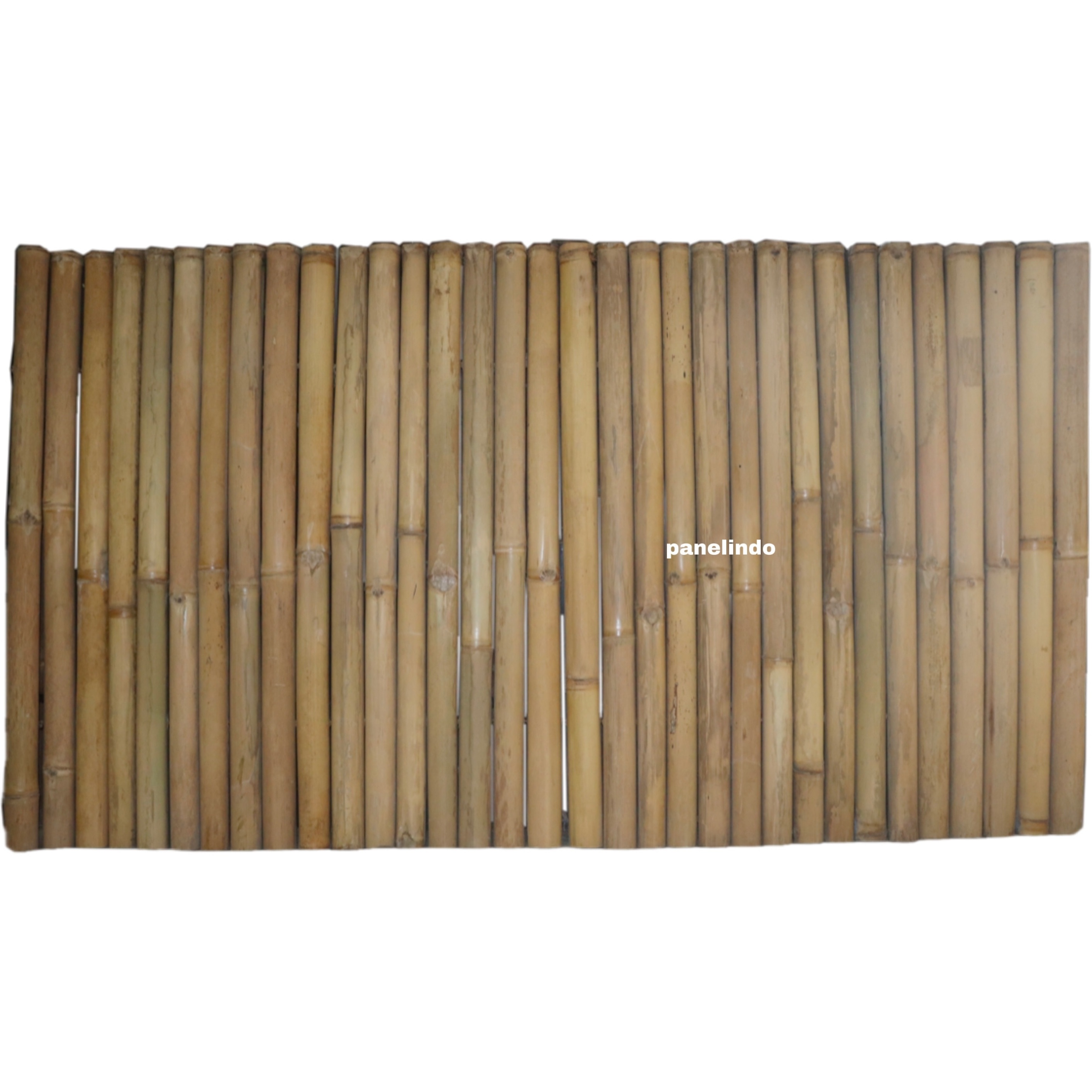 Roll Bamboo Fence Curtain Natural Brown Black Panel