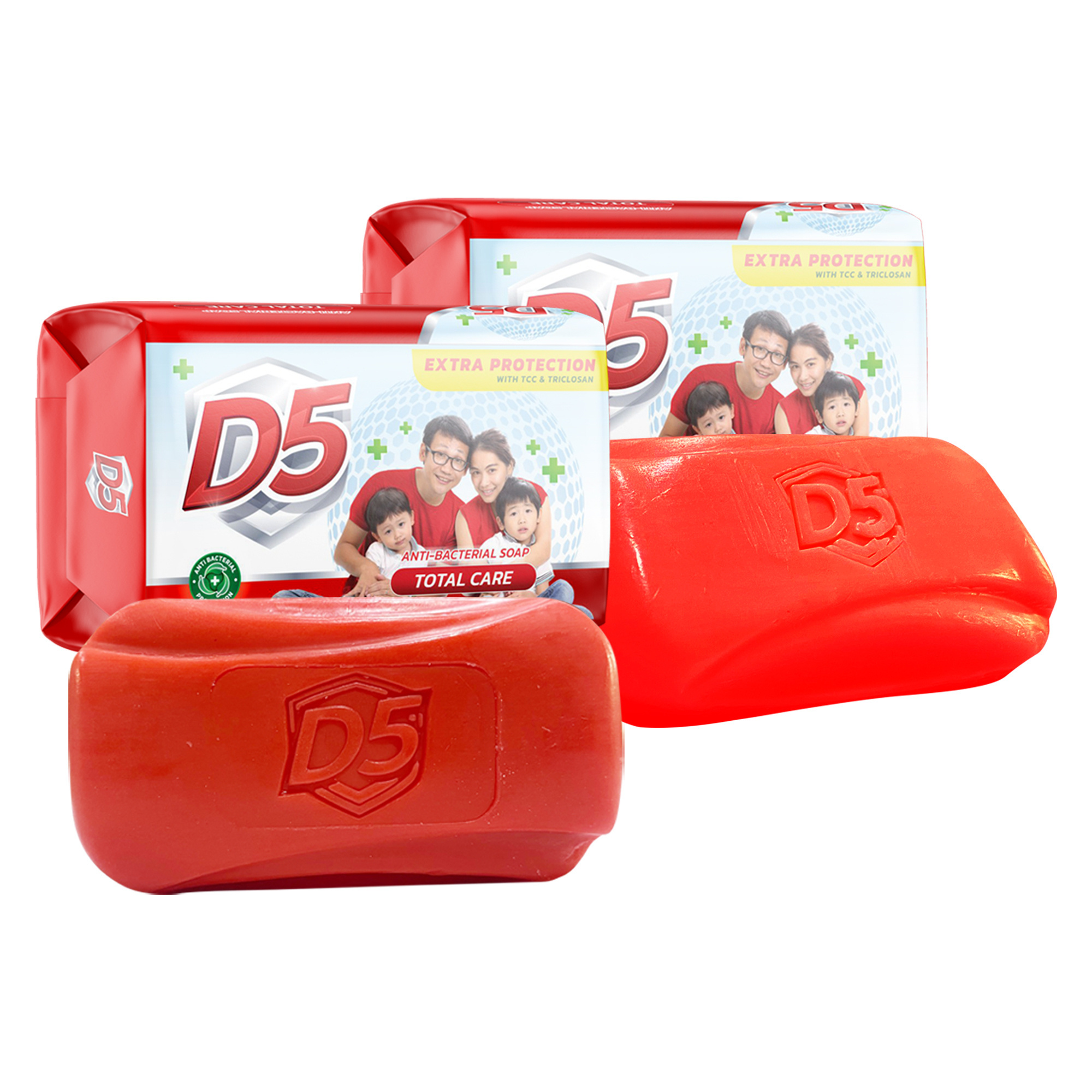 D5 Soap Total Care Anti Bacterial Soap antiseptic palm oil base for all skin face and body use