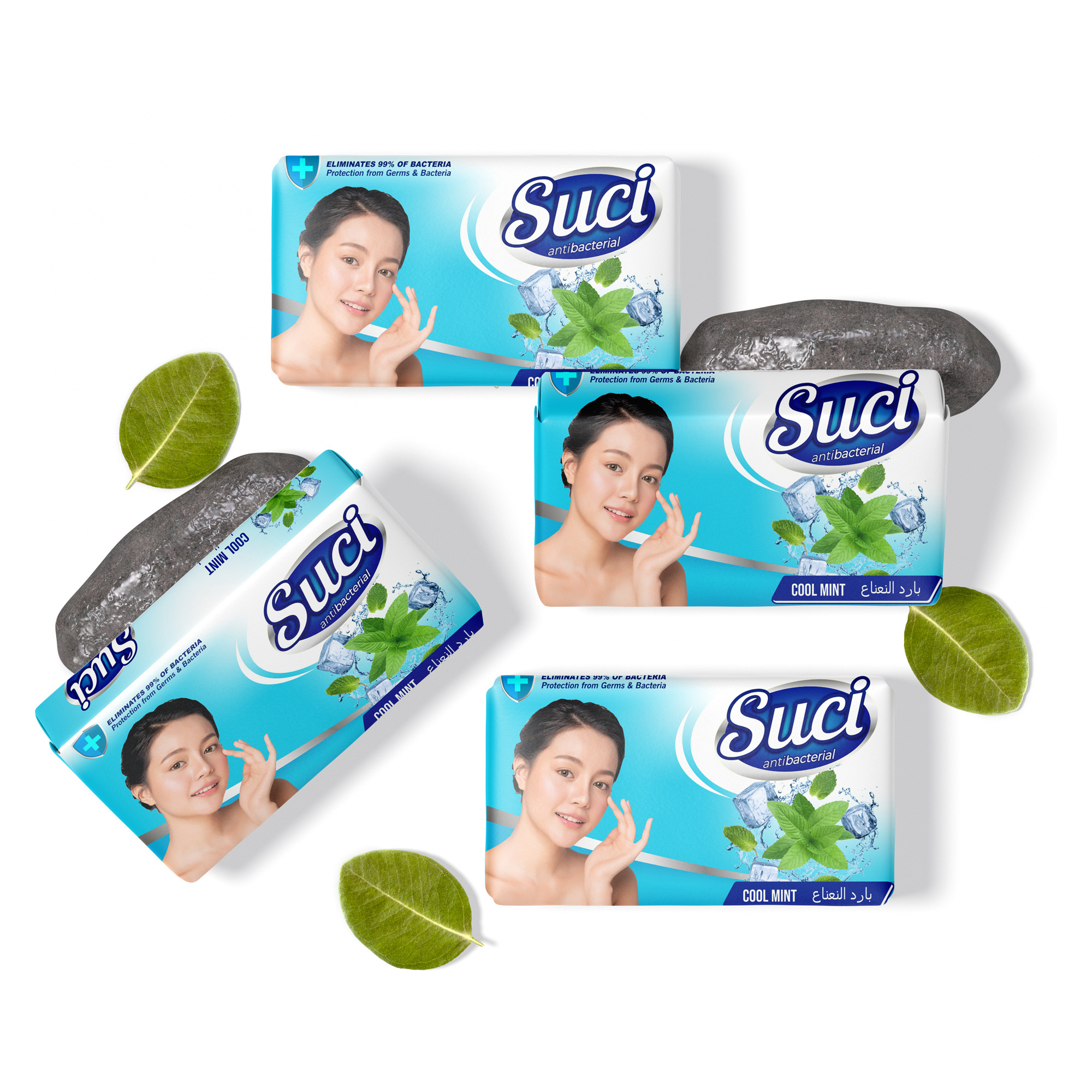 Suci soap bar mint beauty all skin with whitening product use for face and body Beauty Soap-Beauty Soap Manufacturers